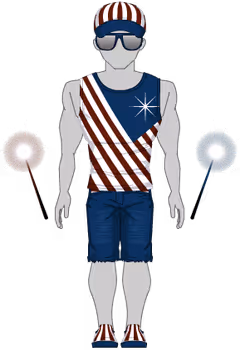 Stars And Stripes Vintage Set