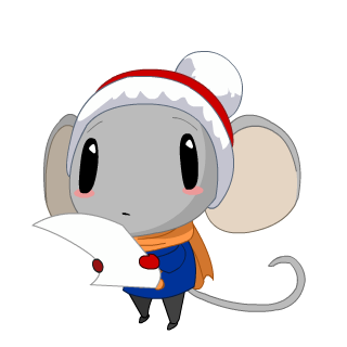 December 2015 Caroling Mouse Charm