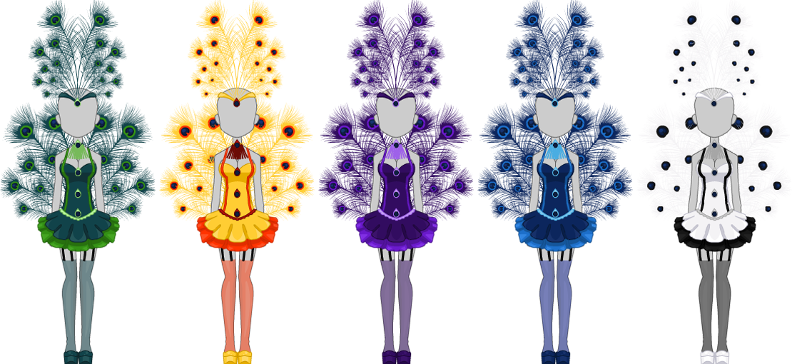 Peacock Party Set - Female