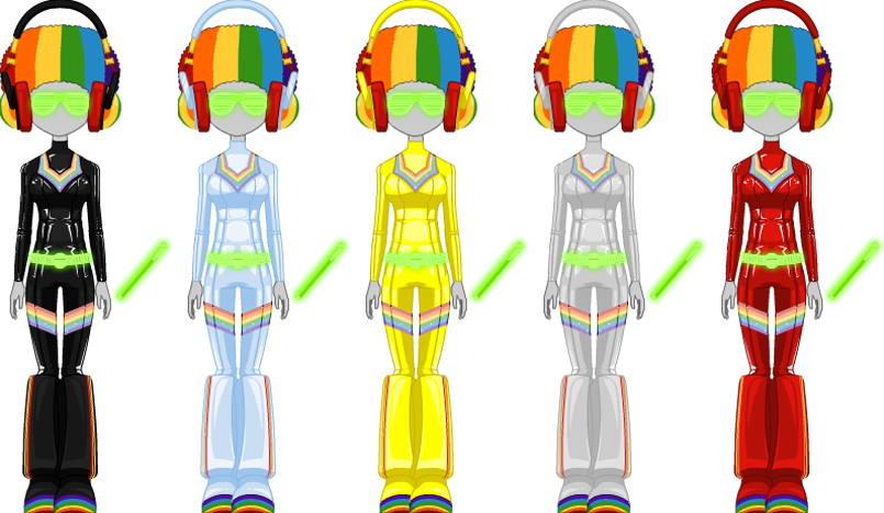 Rainbow Raver Set - Female