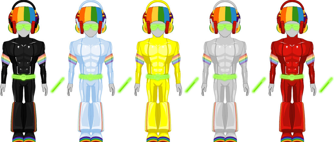 Rainbow Raver Set - Male