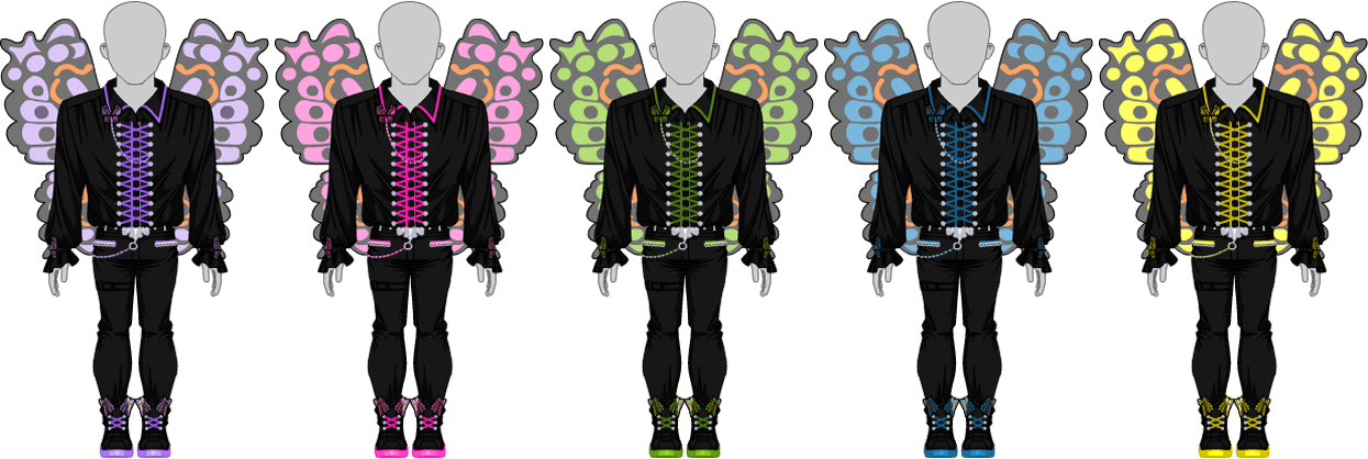 Somber Butterfly Set - Male