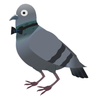 March 2019 Undercover Pigeon Charm